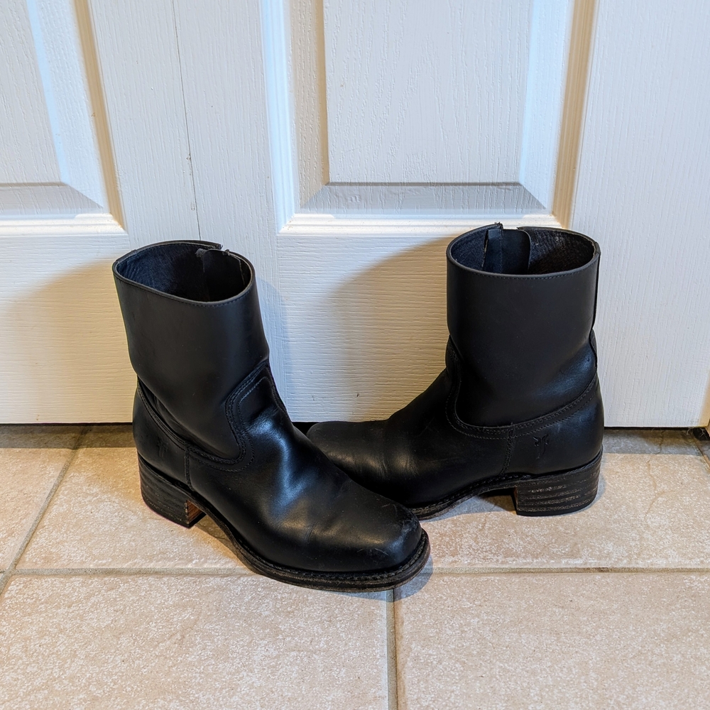 Frye Black Leather Women's  Boots Size 8.5